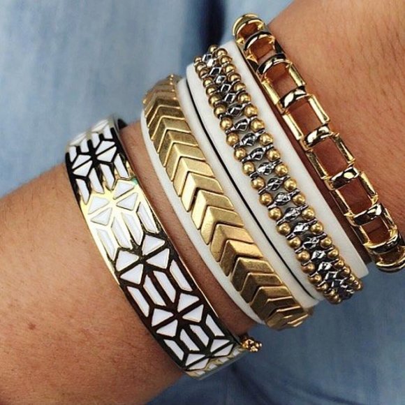 Stella & Dot Jewelry - Stella & Dot Breezeblock Bangle Bracelet NEW